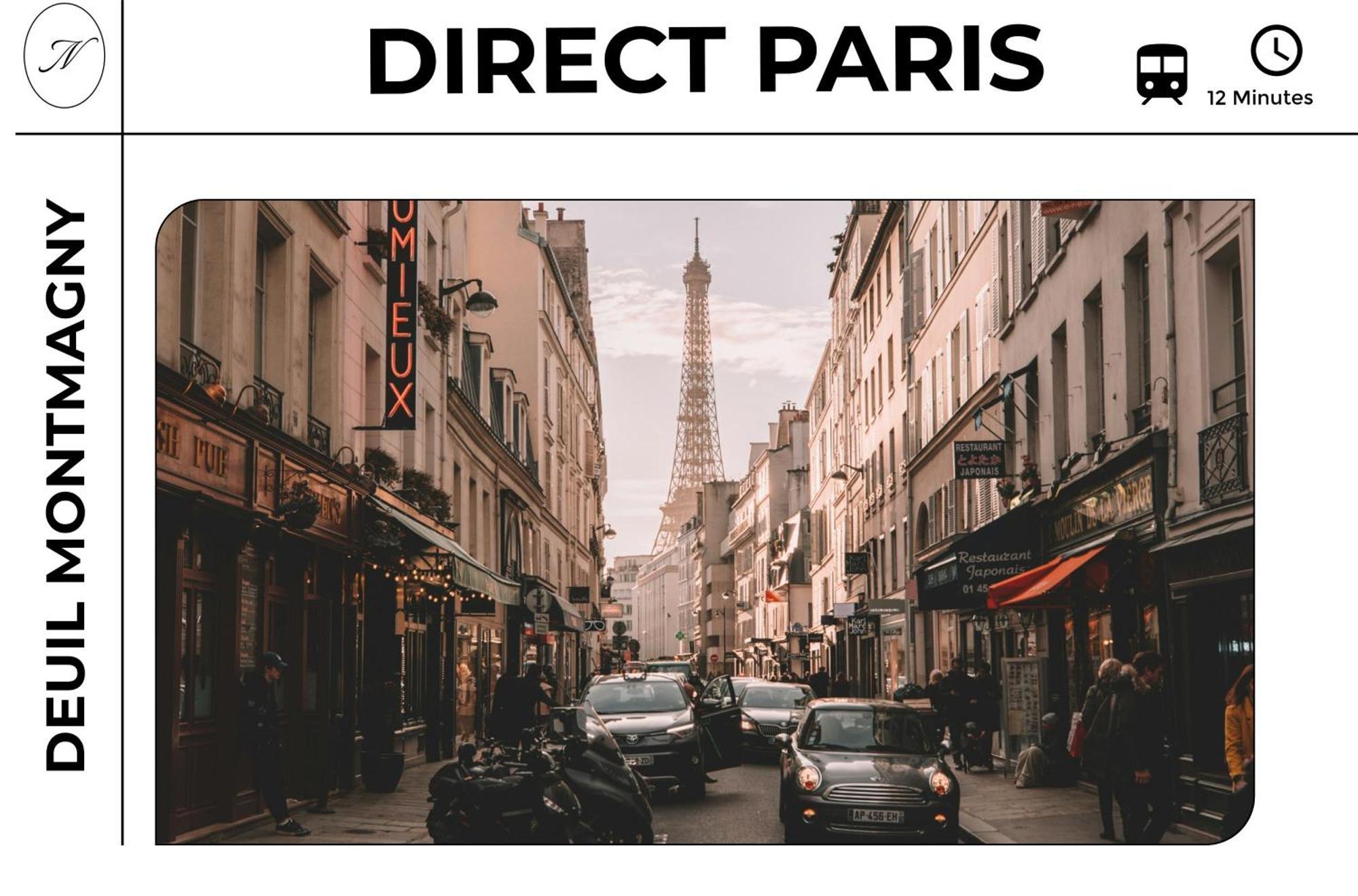 Deuil-la-Barre Parisian Retreat Pour 5 Personnes - 12 Min De Paris - Proche Gare 아파트 외부 사진